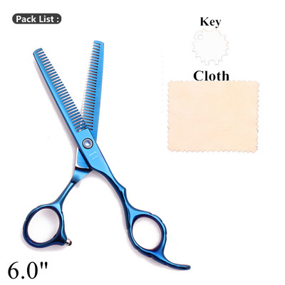 Kirpyklos ploninimo žirklės dvipusės 5,5 colio 6 colių Japonijos nerūdijančio plieno profesionalios kirpyklų žirklės dantų žirklės