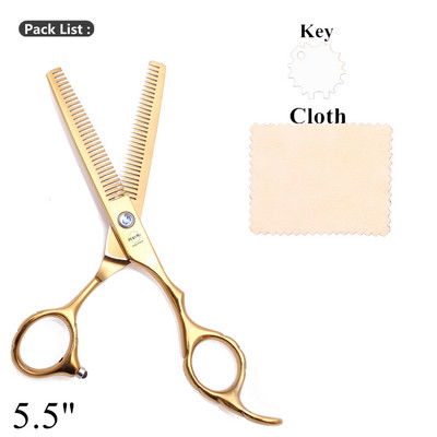 Kirpyklos ploninimo žirklės dvipusės 5,5 colio 6 colių Japonijos nerūdijančio plieno profesionalios kirpyklų žirklės dantų žirklės