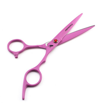 ροζ Επαγγελματικό ψαλίδι κοπής μαλλιών 6,0 ιντσών Japan 440C Steel Sharp Straight Scissor για άντρες/γυναικεία στεγνό ψαλίδι κοπής