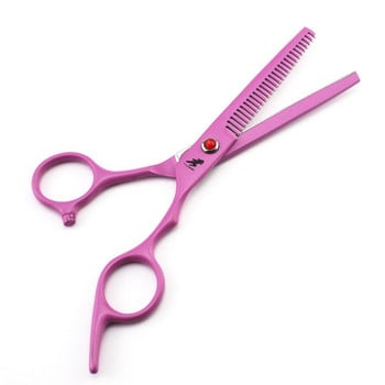 розови Професионални 6,0-инчови ножици за подстригване Японска стомана 440C Sharp права ножица за мъже/жени Ножици за сухо подстригване