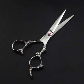 titan Професионални бръснарски инструменти Sliver ножица за коса Японски ножици за коса професионални фризьорски ножици с дръжка на дракон