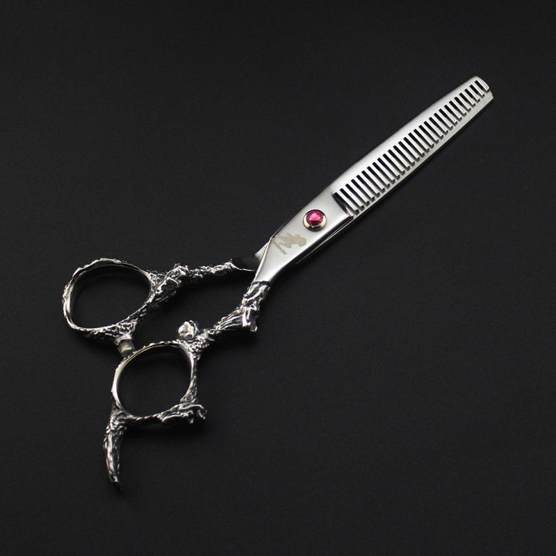 titan Profesionalūs kirpyklos įrankiai Sliver plaukų žirklės japoniškos plaukų žirklės profesionalios kirpyklos drakono rankenos žirklės
