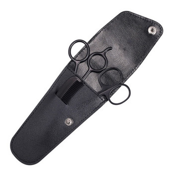 Комплект ножици от черна серия от 3 бр. Мъжки гребен за мустаци Ножици за коса в носа Подстригване на брада Комплект ножици за подстригване за мъже Инструменти за грижа