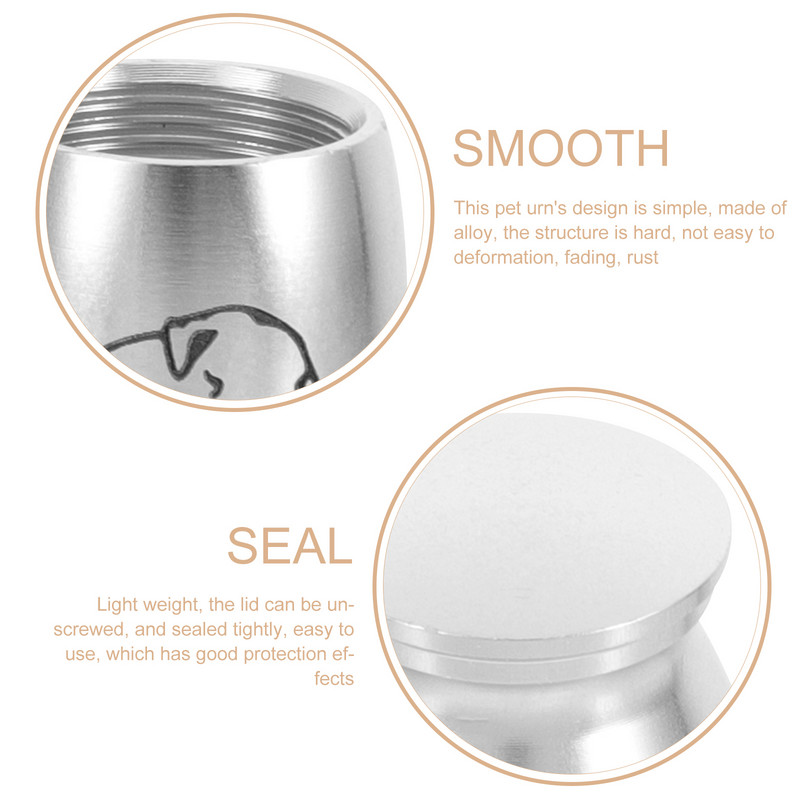 Naminių gyvūnėlių urna Šuo pelenams Lydinio urnos Maži šunys Dekoratyvinis kremavimas Laidotuvės Suvenyrinės Katės