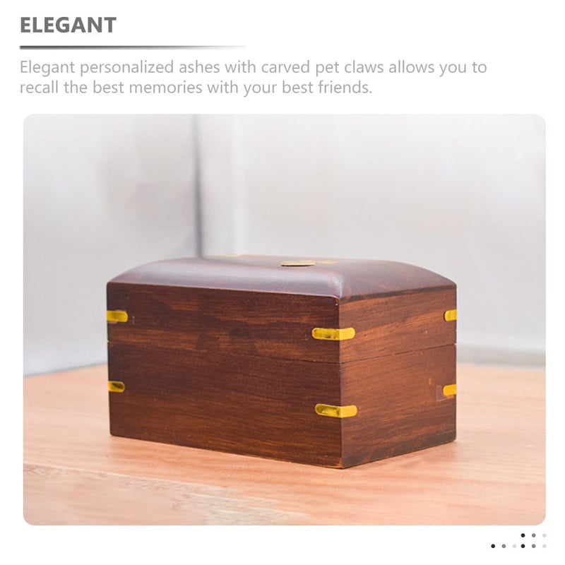 Urna na popol pre domáce zvieratá, domáca mačka, malá kompaktná, krásna, pre psa, retro štýl, praktická, keramická, drevená