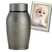 Meeste tuhastamise urnid roostevabast terasest väikesed mälestuspõletusurn, vastupidav metallist jagamine isiklik matuseurn lemmiklooma kassi koerale