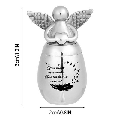 Naminių gyvūnėlių urna nerūdijančio plieno kremavimo urnos laidotuvių atminimo urnos kremavimo urnos memorialinis atminimo pakabukas stiklainis Mini kremavimo urnos