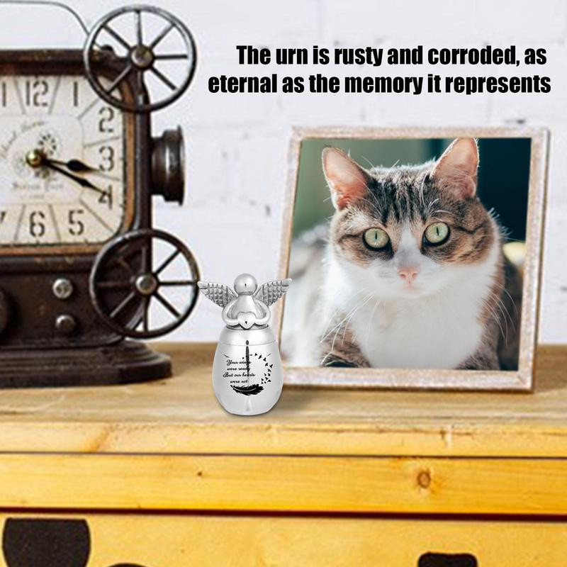 Naminių gyvūnėlių urna nerūdijančio plieno kremavimo urnos laidotuvių atminimo urnos kremavimo urnos memorialinis atminimo pakabukas stiklainis Mini kremavimo urnos