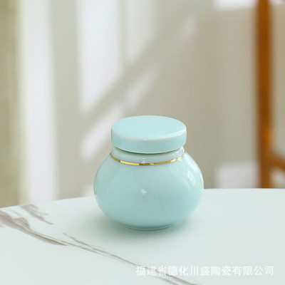 Macskaurna hamuért Kerámiák Hamuhamvasztás Emléktárgy Mini Urna emberi hamuért Személyre szabott emlékek Temetési Állatkoporsó