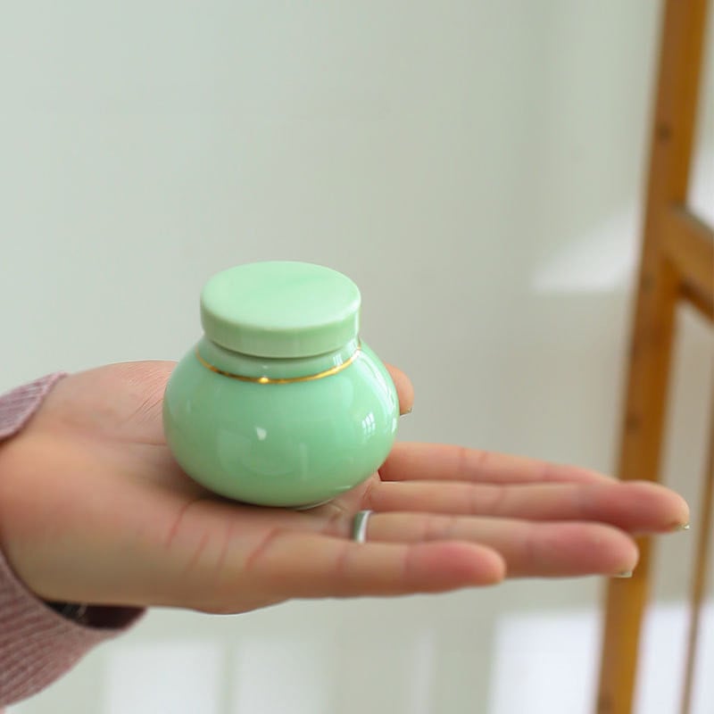 Macskaurna hamuért Kerámiák Hamuhamvasztás Emléktárgy Mini Urna emberi hamuért Személyre szabott emlékek Temetési Állatkoporsó