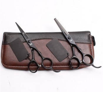 6.0 Ножици за коса 440C Японска стомана Професионални фризьорски ножици Изтъняване Фризьорски ножици Комплект ножици за подстригване