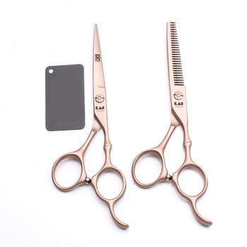 6.0 Ножици за коса 440C Японска стомана Професионални фризьорски ножици Изтъняване Фризьорски ножици Комплект ножици за подстригване