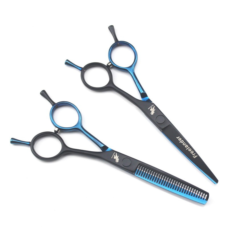 Jaapani originaal 5.5 Professionaalsed juuksuri käärid Harvendavad juuksuri kääride komplekt Juukselõikuskäärid Salongi Juuksekäärid