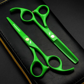 Professional Hair Scissors Cutting Barber green Ψαλίδι μαλλιών 5,5 ιντσών Ψαλίδι για αραίωση Ψαλίδι κομμωτηρίου