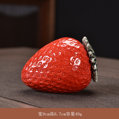 Urna za male životinje Keramičke kreativne kremirane urne za kućne ljubimce Suvenir Pogrebni ljudski pepeo Pogrebni lijes Ukrasni ukrasi Jagoda