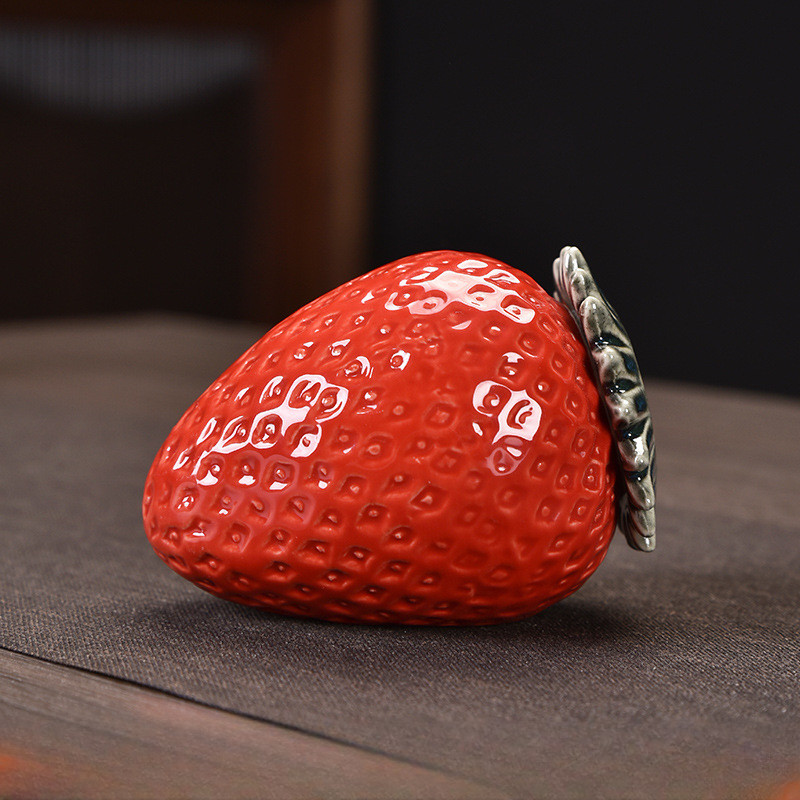 Urna za male životinje Keramičke kreativne kremirane urne za kućne ljubimce Suvenir Pogrebni ljudski pepeo Pogrebni lijes Ukrasni ukrasi Jagoda