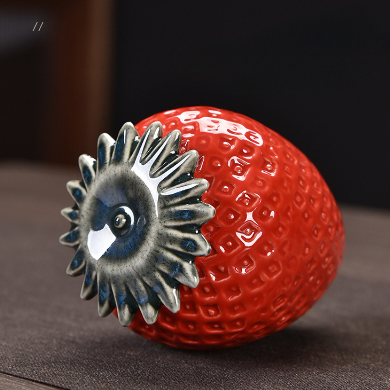 Urna za male životinje Keramičke kreativne kremirane urne za kućne ljubimce Suvenir Pogrebni ljudski pepeo Pogrebni lijes Ukrasni ukrasi Jagoda