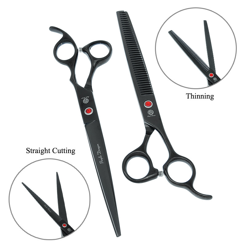 8,0-tollised lillad Dragan professionaalsed lemmikloomade hooldamise käärid Jaapani terasest koera kasside lõikamiseks harvenduskäärid kumerad käärid Clipper B0044B
