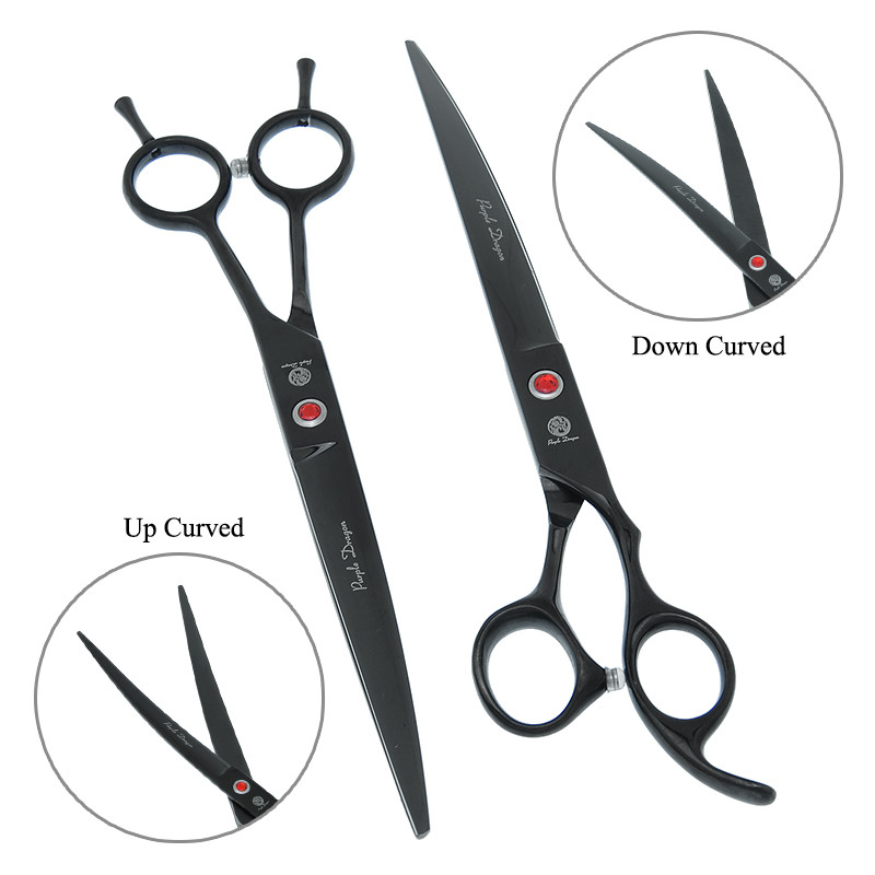 8,0-tollised lillad Dragan professionaalsed lemmikloomade hooldamise käärid Jaapani terasest koera kasside lõikamiseks harvenduskäärid kumerad käärid Clipper B0044B