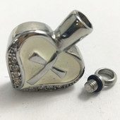 Krematsiooniurni tippkollektsioon roostevabast terasest ripatsiga luutuhahoidjaga mini kaelakee surnud inimestele ja lemmikloomadele