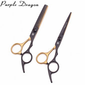 Plaukų žirklės 6" Purple Dragon Japoniško plieno plaukų kirpimo žirklės kirpimui 1001# kirpimo žirklių rinkinys retinimo žirklės