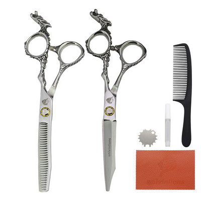 6" habemenuga professionaalsed juuksurikäärid jaapani Juuksur Käärid Juuksur Juukselõikur Kamm Harvenduskäärid juukselõikustööriistad