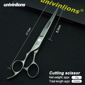 Ψαλίδι περιποίησης 7" για σκύλους κατοικίδιων ζώων Αριστερό κουρευτικό ψαλίδι γάτας Ψαλίδι ίσιο ψαλίδι Ζώα κουρευτική μηχανή κοπής αριστερό ψαλίδι