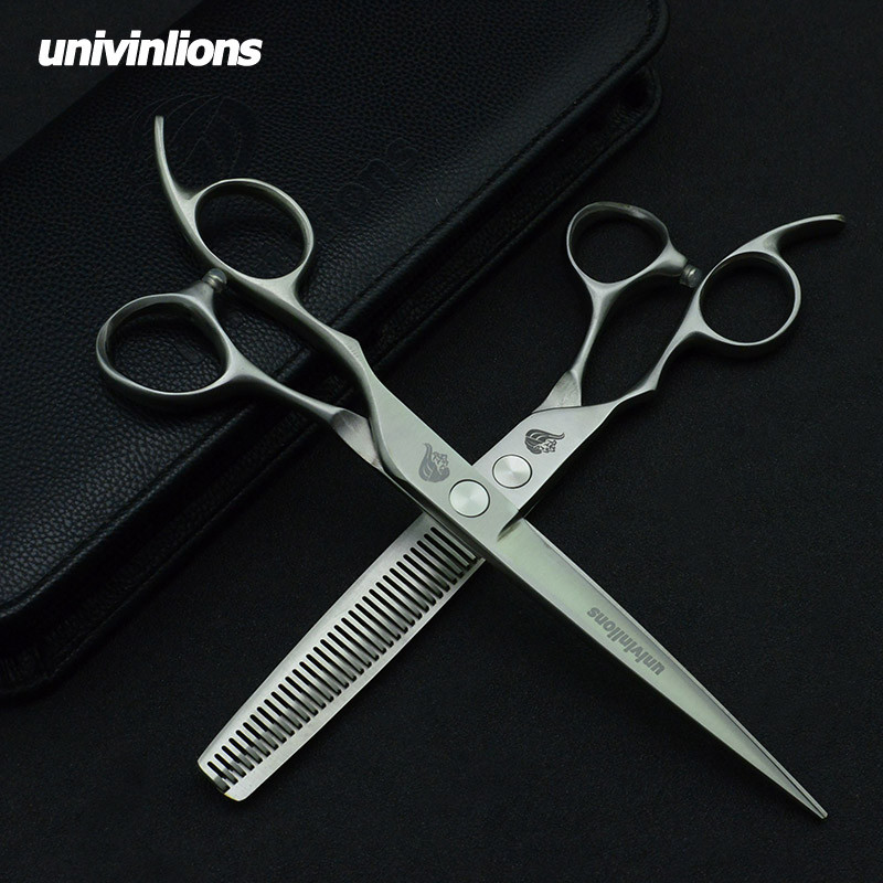 Ψαλίδι περιποίησης 7" για σκύλους κατοικίδιων ζώων Αριστερό κουρευτικό ψαλίδι γάτας Ψαλίδι ίσιο ψαλίδι Ζώα κουρευτική μηχανή κοπής αριστερό ψαλίδι