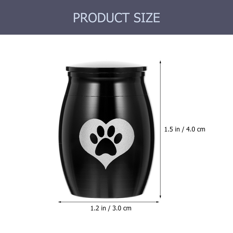 Lemmiklooma urni kassitarvikud roostevabast terasest koera kauni mustriga urnid meeldejäävad õrnad hoidikud Minitarvikud