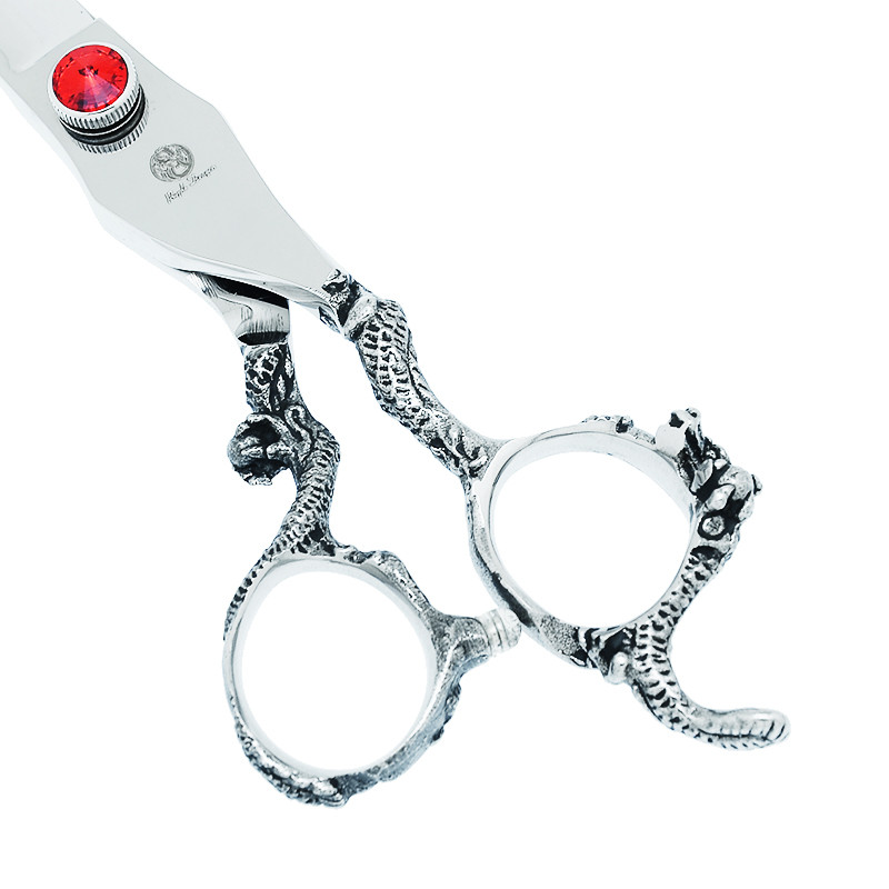 Purple Dragon 8 inch Foarfece pentru tăierea animalelor de companie 9CR Japan Steel Foarfece profesionale pentru îngrijirea câinilor Unelte pentru tunsoare pentru animale B0065B