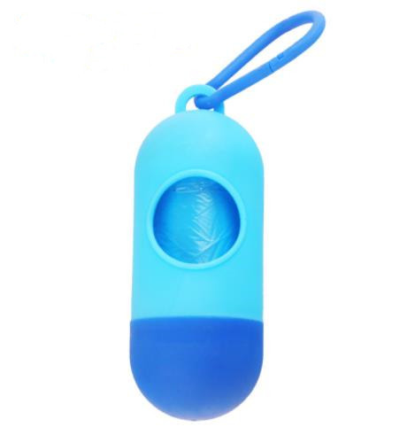 Kisállat tisztító szemetes doboz kutya kakaó gombóc tabletta adagoló hordozható táska tartály