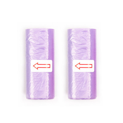 5-15 rullis lemmikloomakaka kotid Ühekordseks kasutamiseks mõeldud koerajäätmete koguja prügi kutsikas käpajälgedega kakaekott Väikesed rullid õues puhas