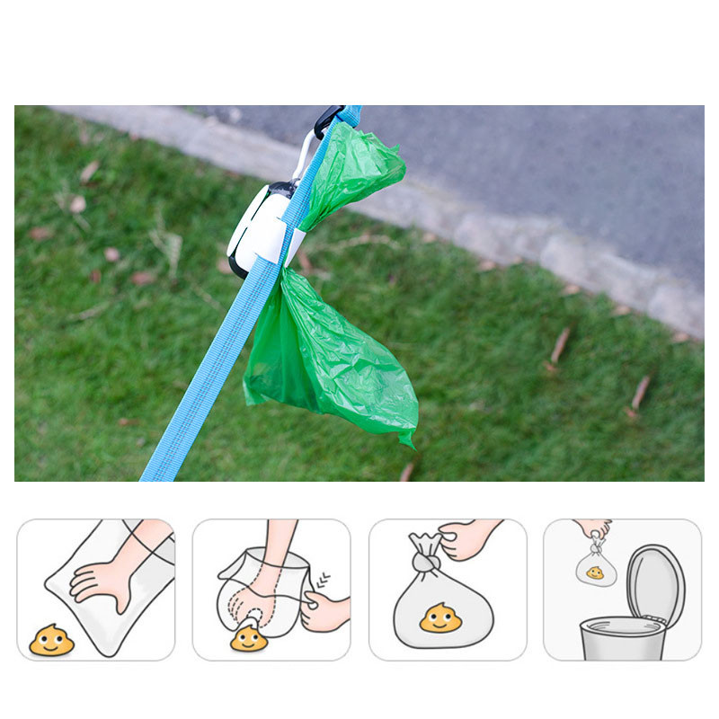 Saci portabile pentru caca de caine Dozator de saci de caca pentru caini Suport pentru sac pentru caca pentru caini Accesorii pentru caini Saci pentru caini