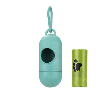 Моден Дозатор за торбички за изпражнения за домашни кучета Държач за боклук Диспенсери Комплект торбички за изпражнения Домашни любимци Кучета Почистване на боклука Консумативи за играчки за кучета