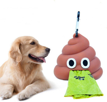 Διανομέας τσάντας κακάου σε σχήμα κατοικίδιου σκύλου για σκύλους κατοικίδιου ζώου Προμήθειες για σκύλους κατοικίδιων ζώων από σιλικόνη