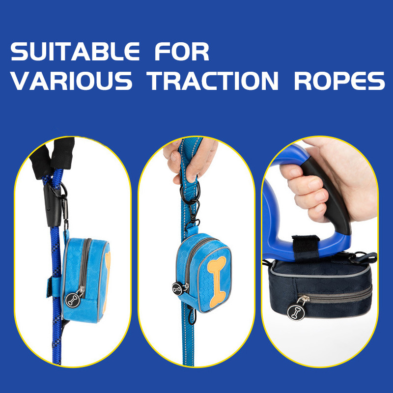 Új kisállat kaki táska tároló táskák Oxford kutyakaki gyűjtőtáska Hordozható szemeteszsák adagoló kültéri tisztítóeszközök tartozékok