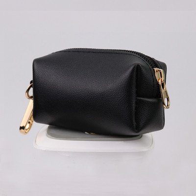 Dozator de saci pentru deșeuri pentru animale de companie Suport pentru sac pentru caca de câine cu fermoar Suport portabil pentru sac pentru caca pentru câine cu cârlig pentru lesă pentru mers, alergare