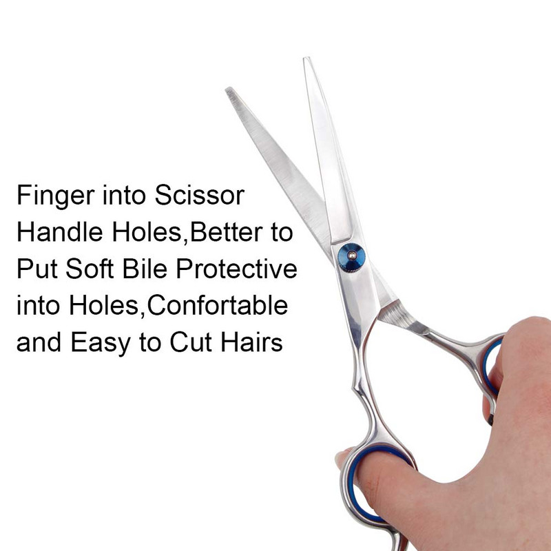 Professzionális fodrász olló Vágó vékonyító olló rozsdamentes acél 6 hüvelykes kiváló minőségű normál lapos fogas fodrász olló