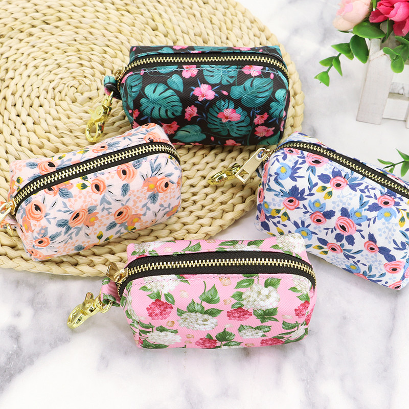 Nylon kutyakaki táska tartó Protable kutyák macska szemetes zacskó adagoló kültéri kisállat uzsonnás zacskók kutyáknak macskák háziállatok szemeteszsákok