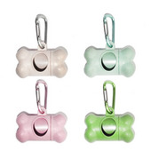 1 db új kisállat kutya kaki táska csont alakú adagoló hulladék szemétszállító tartó adagoló kakizsák háziállat kutyák szemét tisztító eszköz