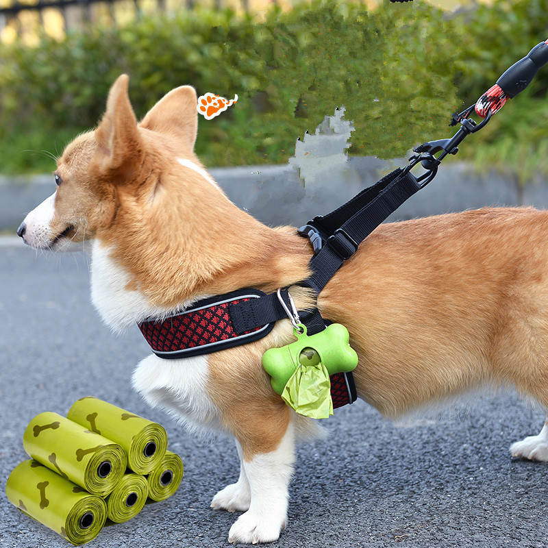 1 db új kisállat kutya kaki táska csont alakú adagoló hulladék szemétszállító tartó adagoló kakizsák háziállat kutyák szemét tisztító eszköz