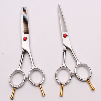 5,5 инча 440C Япония Професионални ножици за човешка коса Фризьорски ножици Изтъняващи ножици Инструмент за оформяне на коса