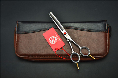 5,5 hüvelykes 440C Japán Professzionális emberi hajolló fodrászat vágóolló vékonyító olló hajformázó eszköz