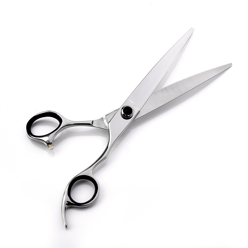 Aukštos kokybės profesionalios 7,5 colio lenktos žirklės šunų katėms Tesoura naminių gyvūnėlių priežiūros lenktos žirklės augintinių salonų pjovimo žirklės