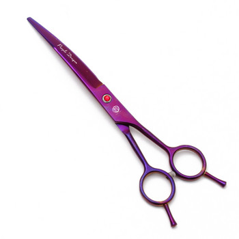 Pet Curved Scissors Purple Dragon 8\