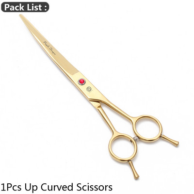 Zakrivljene škare za kućne ljubimce Purple Dragon 8" 22,5 cm JP Škare za šišanje pasa od nehrđajućeg čelika Zakrivljene škare za životinje gore i dolje 4003# Škare za kućne ljubimce
