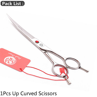 Zakrivljene škare za kućne ljubimce Purple Dragon 8" 22,5 cm JP Škare za šišanje pasa od nehrđajućeg čelika Zakrivljene škare za životinje gore i dolje 4003# Škare za kućne ljubimce