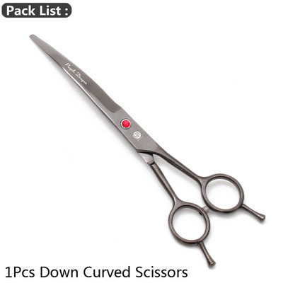 Zakrivljene škare za kućne ljubimce Purple Dragon 8" 22,5 cm JP Škare za šišanje pasa od nehrđajućeg čelika Zakrivljene škare za životinje gore i dolje 4003# Škare za kućne ljubimce