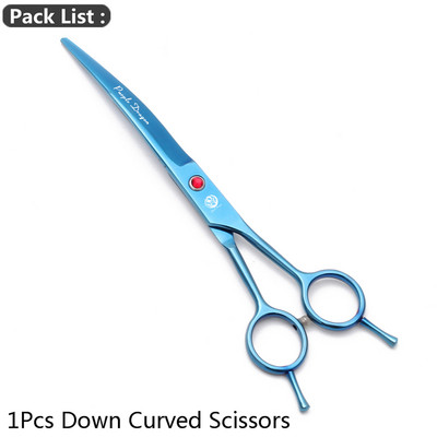 Zakrivljene škare za kućne ljubimce Purple Dragon 8" 22,5 cm JP Škare za šišanje pasa od nehrđajućeg čelika Zakrivljene škare za životinje gore i dolje 4003# Škare za kućne ljubimce