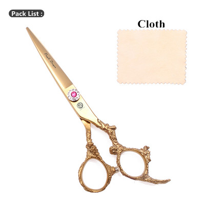 Foarfece pentru tuns păr Purple Dragon 5,5" japonez 440C 9005# Foarfece pentru tăiere profesională Foarfece pentru subțierea frizerului Dragon